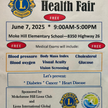 Moke Hill Lions Club Health Fair